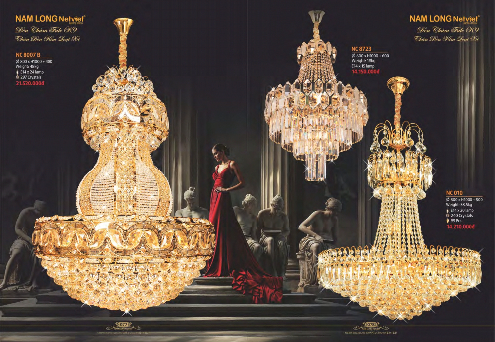 Bảng giá đèn trang trí Nam Long